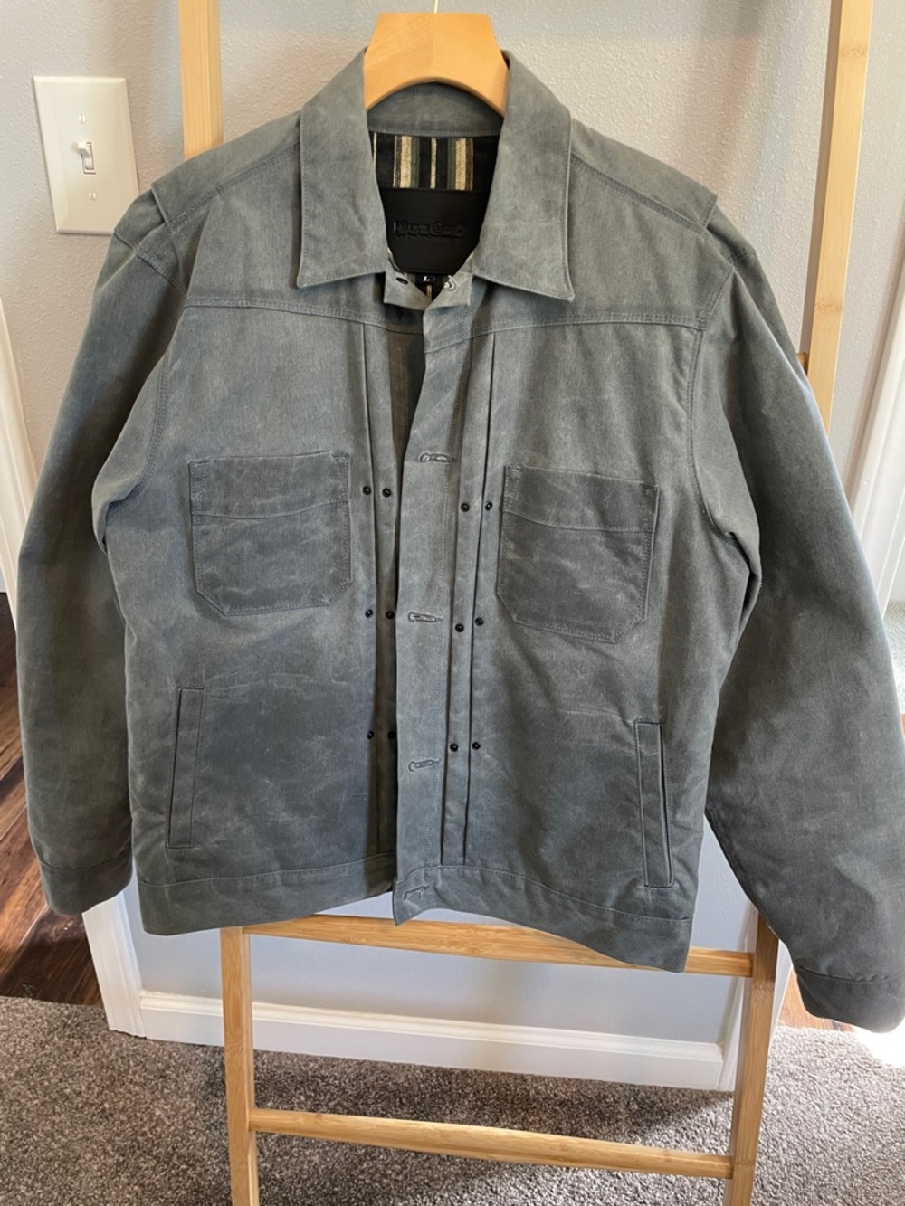 Freenote Cloth Jacket in Charcoal - Picture 3 of 5